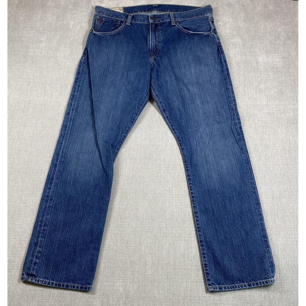 Polo Ralph Lauren Jeans Mens 34x30 Blue Denim Authentic Dungarees Straight